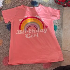 Birthday Girl Rainbow Shirt